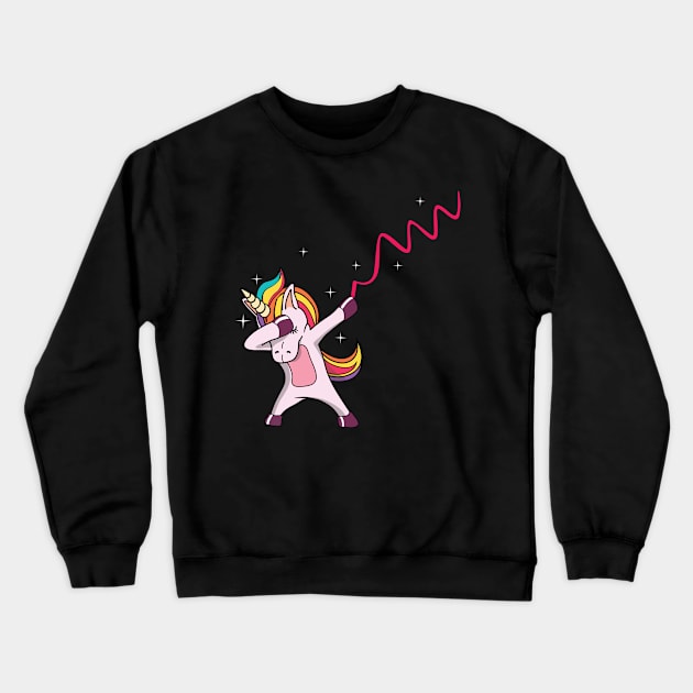 Unicorn Gymnast Crewneck Sweatshirt by ThyShirtProject - Affiliate